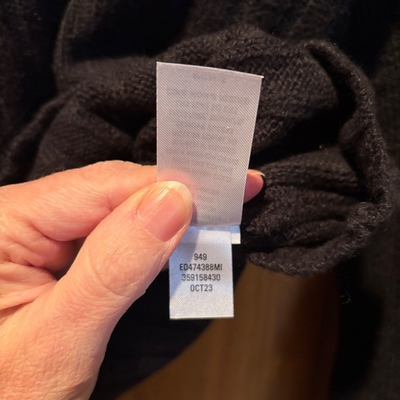 Nordstrom Open Edit Turtleneck Ribbed Sweater in Black Medium NWT - Picture 6 of 6